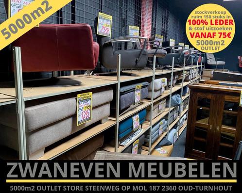 NIEUWE uitverkoop van poefjes, hockers in ECHT LEDER en stof, Huis en Inrichting, Zetels | Voetbanken en poefs, Zo goed als nieuw