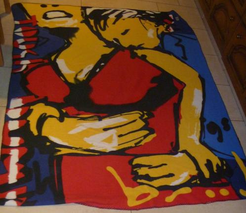 2x Plaid/fleece: Herman Brood - Cactusman & Tough Bump, Antiek en Kunst, Curiosa en Brocante, Ophalen of Verzenden