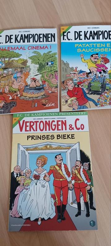 3 F.C. De Kampioenen strips / 3 bd. (1130 Bruxelles Haren.), Boeken, Stripverhalen, Ophalen, Zo goed als nieuw