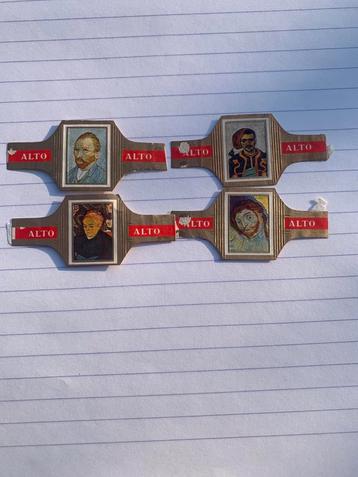 4 bracelets à cigares artistiques Alto, Enlèvement ou Envoi