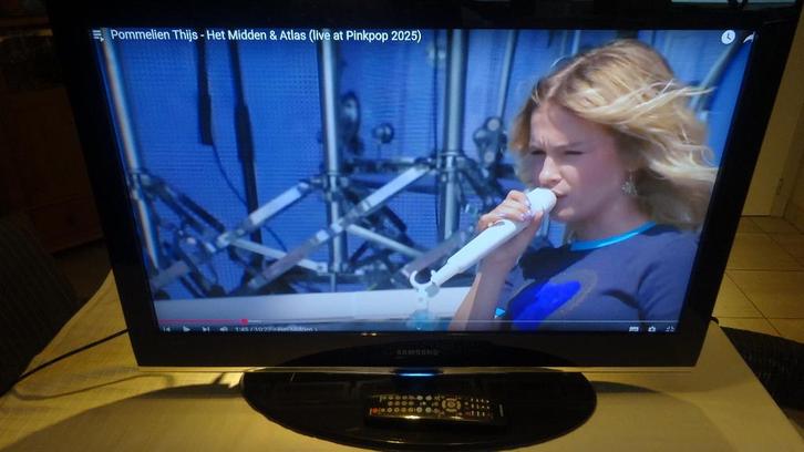 TV LCD Samsung 37 inch/ 94 cm met afstandsbediening, Audio, Tv en Foto, Televisies, Gebruikt, LCD, 80 tot 100 cm, Full HD (1080p)