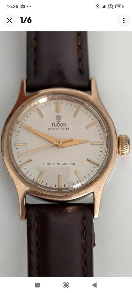 Tudor, Handtassen en Accessoires, Horloges | Antiek, Polshorloge, Longines, Goud, Ophalen of Verzenden