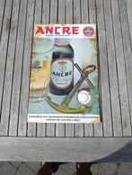 Ancre bier reclame bord, Verzamelen, Biermerken, Ophalen, Gebruikt, Reclamebord, Plaat of Schild, Overige merken