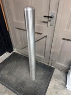 Geslepen rvs buis met einddop rond 101,6mm afzetpaal, Ophalen, Zo goed als nieuw