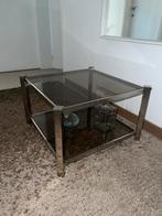 Vintage glazen salontafel, Ophalen, Zo goed als nieuw