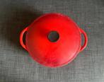 Cousances - Le Creuset : ronde kookpot in gietijzer, Huis en Inrichting, Kookpan of Snelkookpan, Gebruikt, Gietijzer, Ophalen of Verzenden