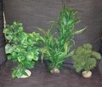 3 kunst planten voor in aquarium, Dieren en Toebehoren, Ophalen, Zo goed als nieuw, Plant(en), Steen of Hout