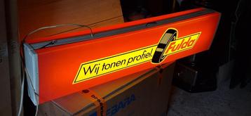 Vintage Fulda lichtbak, vintage garage decoratie. beschikbaar voor biedingen