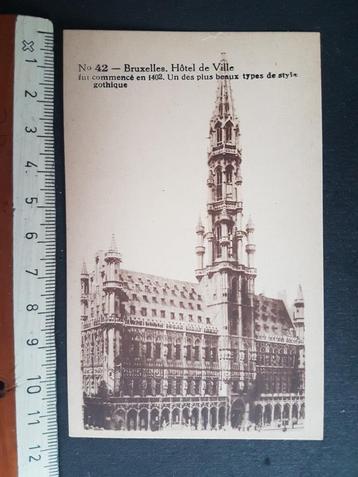 Kleine Erekaart Carte d'Honneur Brussel Stadhuis beschikbaar voor biedingen