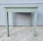 Kleine vierkante groene houten salontafel, 55 tot 75 cm, Gebruikt, 45 tot 60 cm, Contemporain