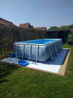intex deluxe zwembad 244 x 488 x 107 met toebehoren, Ophalen, Gebruikt, 200 tot 300 cm, 80 tot 120 cm