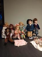Lot de 8 poupées en porcelaine en tb état, Enlèvement ou Envoi