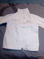 Veste en jeans blanche enfant taille 146/152, Porté, Enlèvement