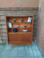 Vintage Scandinavisch dressoir/highboard, Huis en Inrichting, Ophalen, Zo goed als nieuw, Glas