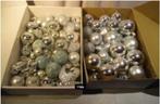 Mooie Partij van Zilverkleurige Kerstballen, Diversen, Kerst, Ophalen of Verzenden, Zo goed als nieuw