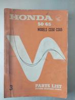 Part list HONDA CS50 - CS65 editie 1967, Verzenden, Honda
