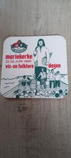 Bierviltje vis en folklore  1988 Mariekerke Bornem, Verzamelen, Ophalen of Verzenden, Zo goed als nieuw