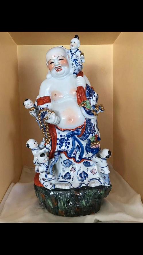 Statue Bouddha Rieur - Happy Laughing Buddha - en Porcelaine, Antiek en Kunst, Antiek | Porselein