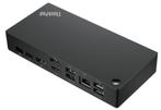ThinkPad USB-C-dockingstation met 3 schermen, Computers en Software, Dockingstations, Docking station, Ophalen of Verzenden, Zo goed als nieuw