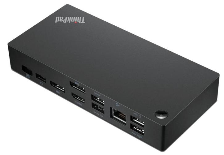 ThinkPad USB-C-dockingstation met 3 schermen, Computers en Software, Dockingstations, Zo goed als nieuw, Docking station, Harde schijf