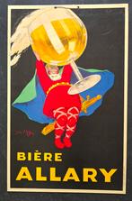 Biere Allary Carton publicitaire ancien Jean d’Ylen, Ophalen of Verzenden, Gebruikt, Reclamebord