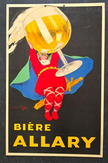 Biere Allary Carton publicitaire ancien Jean d’Ylen beschikbaar voor biedingen