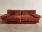 Saporiti Italia suède 2x2 zit, Huis en Inrichting, Zetels | Zetels, Ophalen, Gebruikt, Vintage mid century, Tweepersoons
