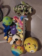doos knuffels + ballen, Kinderen en Baby's, Speelgoed | Knuffels en Pluche, Gebruikt, Ophalen