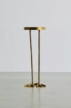 Gold metal side table bijzettafel bird-like two bird feet, Huis en Inrichting, 45 tot 60 cm, Minder dan 55 cm, Metaal of Aluminium