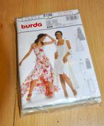 Burda patron robe 8196 taille 36 à 46 Neuf emballé, Femme, Burda, Autres types, Enlèvement ou Envoi