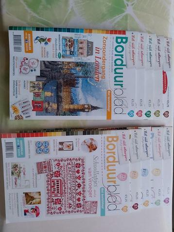Lot 3 Borduurblad, Hobby en Vrije tijd, Borduren en Borduurmachines, Ophalen of Verzenden, Zo goed als nieuw