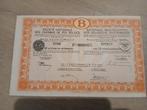 Aandelen belgische spoorwegen, Postzegels en Munten, Aandelen en Waardepapieren, Ophalen of Verzenden, Aandeel