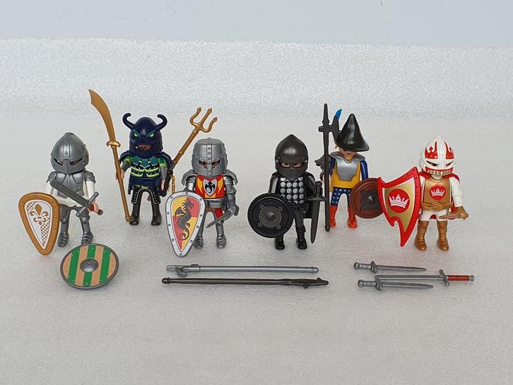Lot Playmobil met 6 ridders, Kinderen en Baby's, Speelgoed | Playmobil, Gebruikt, Ophalen of Verzenden