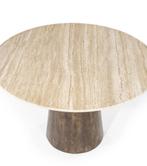 Table de salle à manger ronde de 130 cm, 100 à 150 cm, 100 à 150 cm, Autres matériaux, Rond