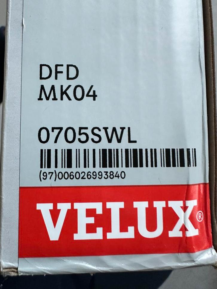 VELUX DUO Gordijn – Grijs – Whiteline – Handbediend - MK04, Doe-het-zelf en Bouw, Glas en Ramen, Nieuw, Dakraam, Minder dan 80 cm