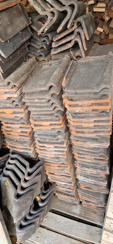 Stormpan 44 antraciet, Doe-het-zelf en Bouw, Dakpannen en Dakbedekking, Gebruikt, Dakpannen, Steen of Klei, Zwart, 15 m² of meer