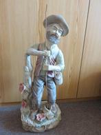 Statue pêcheur vintage 53cm de haut, Enlèvement