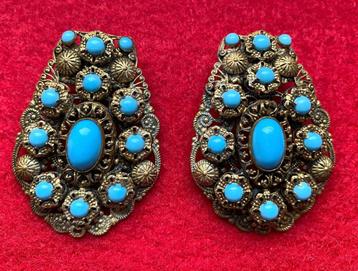 Paire de Boucles d'Oreilles Vintage en Clip