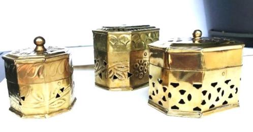 Messing doosjes geurzakjes wierook juwelen..Antiek✨😍🎁🤗👌, Antiek en Kunst, Antiek | Woonaccessoires, Ophalen of Verzenden