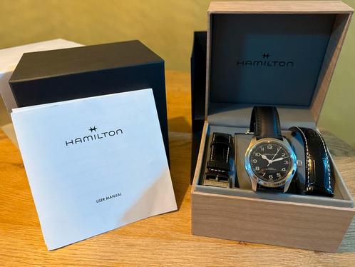 Hamilton Khaki Field Murph 38MM Horloge, Handtassen en Accessoires, Horloges | Heren, Zo goed als nieuw, Polshorloge, Overige merken