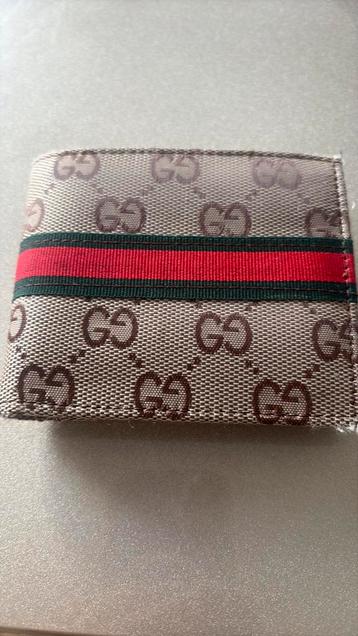 Portefeuille style luxe GG – marron avec bande rouge/verte  beschikbaar voor biedingen