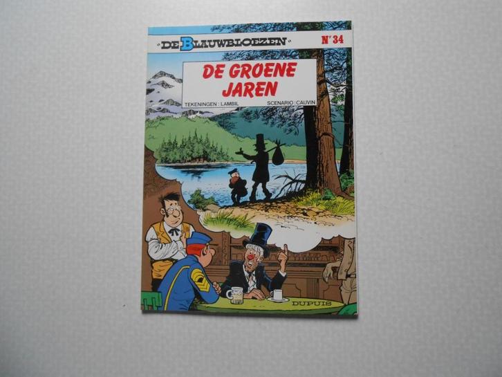 De blauwbloezen 34 De groene jaren 1992  1 ste druk., Boeken, Stripverhalen, Nieuw, Eén stripboek, Ophalen of Verzenden