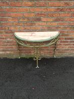 Art Deco console smeedijzer / marmer, Antiek en Kunst, Ophalen of Verzenden