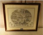 Prachtige Glasgravure - Oud-Sint-Pauwels - 46x59, Antiek en Kunst, Ophalen of Verzenden