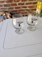 2 Gauloise-glazen, Verzamelen, Biermerken, Ophalen, Gebruikt, Glas of Glazen, Overige merken