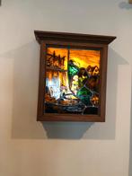 Loodglas in lichtkast, Ophalen