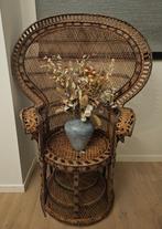 Prachtige vintage rotan pauwenstoel / Emmanuelle stoel, Ophalen