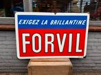 FORVIL vieux grand panneau d'affichage émaillé XL, Enlèvement, Utilisé, Panneau publicitaire