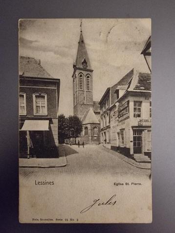 Carte postale Lessines - Eglise St. Pierre - 1902 beschikbaar voor biedingen