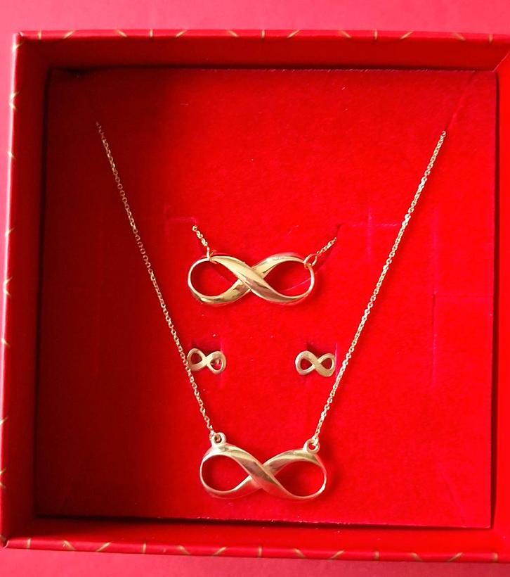 Parure 3 pièces en or motif "Infini" Histoire d'Or, Bijoux, Sacs & Beauté, Colliers, Neuf, Or, Or, Envoi